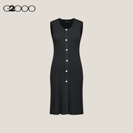 G2000 Crew Neck Rib Sweater Dress