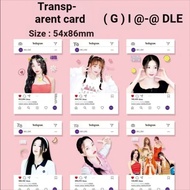 ((G) I-DLE Girl Group pvc Transparent Card Song Yu Qitian Xiaojuan Group Member 6 Pieces Self-Printe