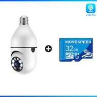ซื้อ1แถม1 V380 Pro กล้องวงจรปิดแบบหลอดไฟ กล้องวงจรปิด 360°สมาร์ท ไร้สาย ดูผ่านมือถือ กล้องวงจรปิด กล