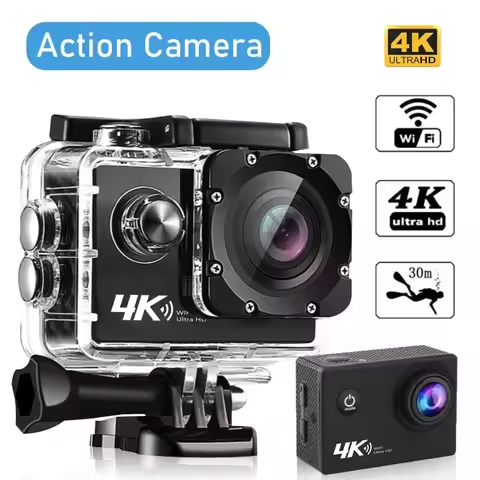 4K Action Camera Ultra HD 16MP Wi-Fi 2.0 Inch Screen 170D DVR Webcam Underwater Helmet Video Recordi