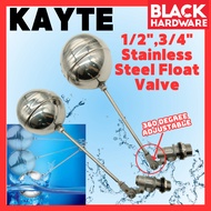 Black Hardware Water Tank Float Valve Heavy Duty Tangki Air Pelampung Rumah Tangki Pelampung Ball Va