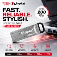 Kingston Kyson USB 3.2 Flash Drive 128GB 256GB 512GB 1TB Original Metal USB Pendrive High Speed Memo