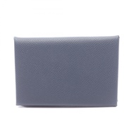 【二手】愛馬仕 Calvi 零錢包，藍色 Nuit 皮革，女款
