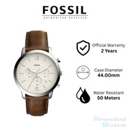 Fossil FS5380 Men's Neutra Chronograph Brown Leather Watch