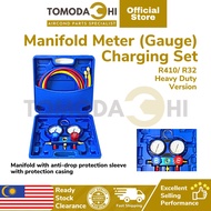 Manifold Meter (Gauge) Charging Set- R410/ R32, Heavy Duty Version.