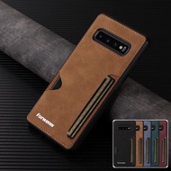 Case For Samsung S21 FE S20FE S20 Ultra S20+ S10+ S10 S9+ S9 Card Holder Leather Casing
