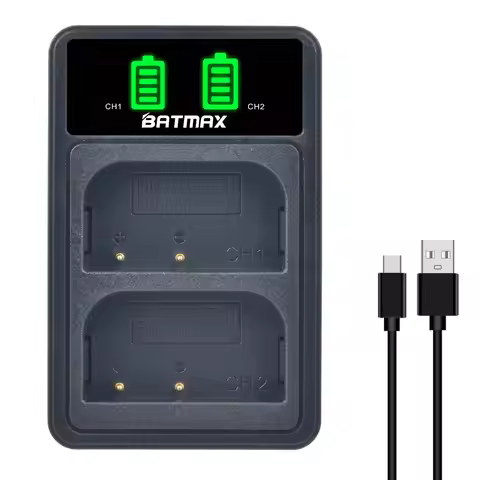 DMW-BLF19E Battery Dual LCD USB Charger for DMW-BLF19 BLF19E BLF19GK BLF19PP DMC-GH3 GH3A GH3AGK GH3