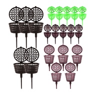 5Pcs Plastic Fertilizer Mesh Basket With Cover Mini Automatic Planting Portable Fertilizer Pot Plant