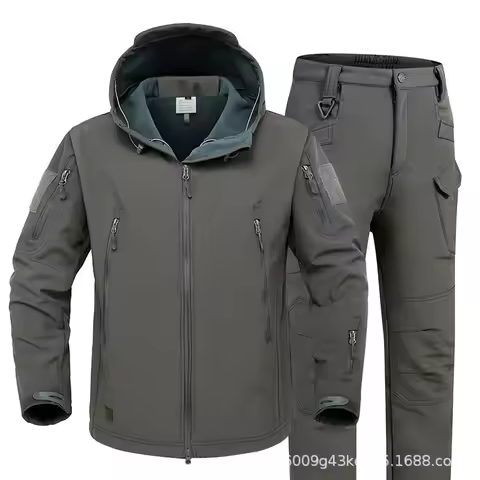 New Uniforms Men's Tracksuit Outdoor Camouflage Wear-resistant Coverall Tactical Softshell Jacket an