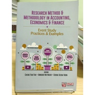 RESEARCH METHOD & METHODOLOGY IN ACCOUNTING ECONOMICS & FINANCE