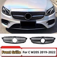 For Mercedes Benz C class W205 C43 2019-2022 C180 C200 C260 Stars Style Inlet Grill Body Kit Front B