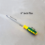 obeng setting panjang plus minus magnet besi kecil / Obeng radio panjang plus minus