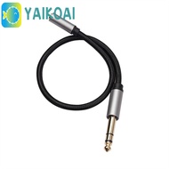 GLENES AUX Cable AUX Converter 6.5/3.5mm Converter 6.35 Male Headphone Jack Microphone Headphone Plu