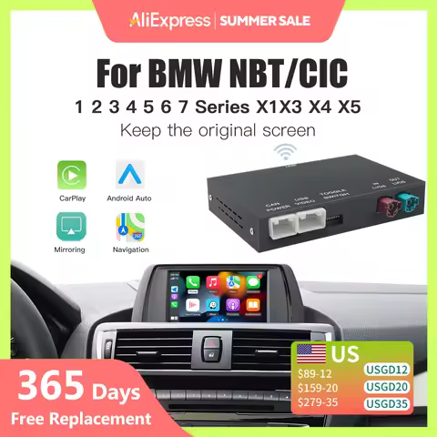 Wireless CarPlay Android Auto For BMW NBT CIC system 1 2 3 4 5 X1 X3 X4 X5 F20 F21 F23 F30 F31 F34 F