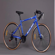 700C Road Bike Road Bike Men Women City Cycling Commuter Light Variable Speed Retro Thin Wheel Adult
