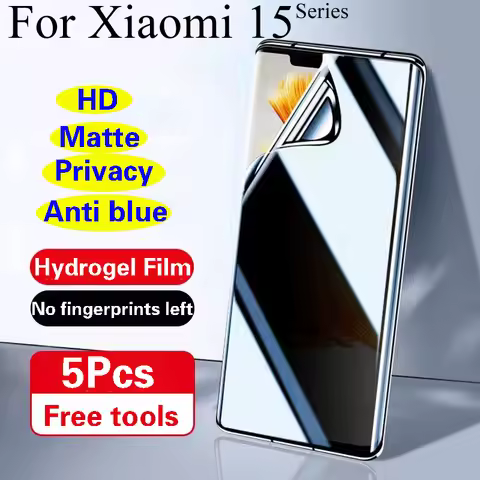Xiaomi15TPro Privacy Screen Protector For Xiaomi 15T Pro Matte Hydrogel Film Xiaomi15 SPro HD Soft A