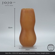 Jade Gourd Shaped Glass Vase