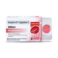 DIFFLAM RASPBERRY LOZENGE 2S