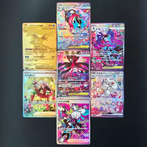 Proxy PKM cards Ninja Spinner M4 Mega Greninja ex Cinccino Dragalge Floette 120/083 MUR English TCG 