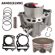 =400CC 81mm Bore Motorcycle Engine Cylinder Piston Rings Kit Gaskets Set for Suzuki AN400K3 Burgman 