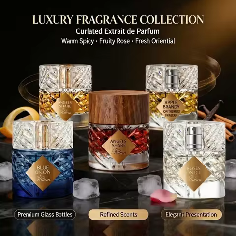Luxury Perfume Fragrance Angels Share Roses On Ice LHeure Verte Apple Brandy Blue Moon Ginger Dash P
