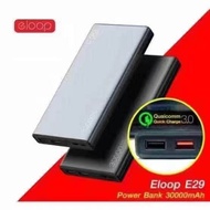 ELOOP E29 POWER BANK 30000mAh สีดำ ชาร์จเร็ว QC3.0 + QC2.0 พาวเวอร์แบงค์ แบตเตอรี่สำรอง Power Bank