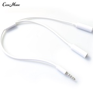 35mm Audio Music Splitter Cable Earphone Headphone Adapter 1 Male to 2 Female