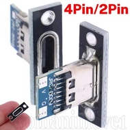 5/20Pcs USB 3.1 Type C Socket - Type-C USB Jack - With Screw fixing plate - Type-C 2Pin 4Pin Female 