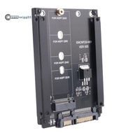 .Black Case  B+M Socket 2 M.2 NGFF (SATA) SSD to 2.5 SATA Adapter for 2230/2242/2260/2280mm M2 SSD