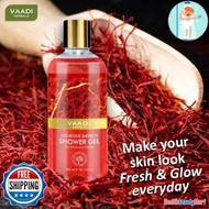 Brand Luxurious Saffron Shower Gel 300ml Skin Whitening Therapy Vaadi Herbals Skin