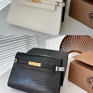[Channel Goods] Saint Laurent Manhattan Bag Manhattan Toothpick Pattern Black, Toothpick Pattern Whi