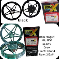 bom rangsit mags mio sporty/ soulty 5 spokes star