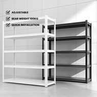 Vallmar 5 Tiers Boltless Storage Rack Home kitchen Rack Shelf Full Metal Shelve Rak Besi Serbaguna B