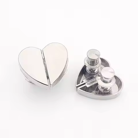 Detachable Metal Buckle Adjustment Curtain Fix Fastener Clip Heart-shaped Curtain Magnetic Buttons W