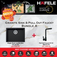 HAFELE GRANITE SINK AND PULL OUT FAUCET (MADE IN EUROPE)