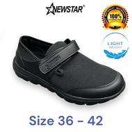 NewStar Black School Shoes Kasut Hitam Sekolah Formal Shoes Kasut Formal -305