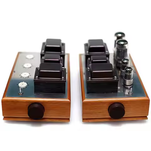 6SN7 6N8P Push KT88 EL34 Tube Amplifier 35Wx2 Split Vacuum Tube Amplifier Point to Point Welding Cla