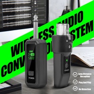 K008 Wireless Mic System Converter - 2.4GHz XLR Transmitter & Receiver for Dynamic Microphone/Guitar