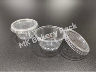 2oz Round Container (100pcs±) EC E622C / Disposable Plastic Food Container / 50ml / Bekas Sos