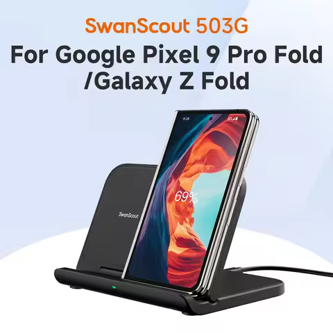 SwanScout 503G Foldable Charging Stand for Google Pixel 9 Pro XL Fold 8 Portable Wireless Charger fo