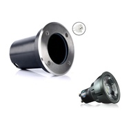 โคมไฟตั้งพื้นไฟใต้พื้นดิน LED GU10กันน้ำสำหรับกลางแจ้งจุดบนพื้นทางเดินในสวนภูมิทัศน์โคมไฟแบบฝังสำหรั