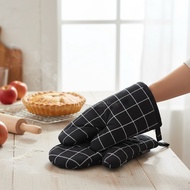 Black Oven Gloves - Oven Mitts - Oven Glove Quilt - Heat Protection Gloves