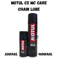 MOTUL C2 MC CARE CHAIN LUBE 150ML 400ML C2 CHAIN LUBE ROAD MC CARE SPRAY RANTAI LUBRICANT CHAIN LUBE
