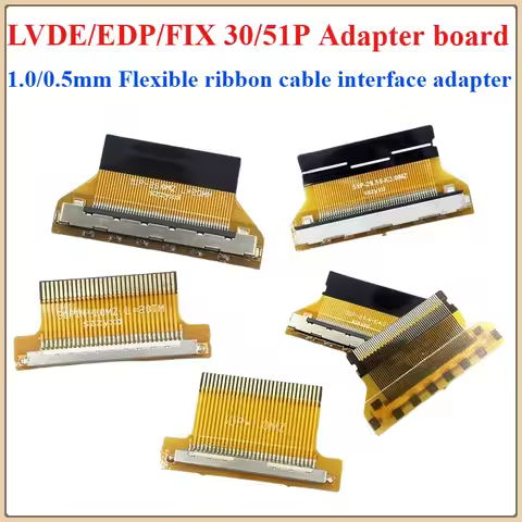 1Pcs/lot LVDS screen line EDP adapter board FIX 30P to FPC 30P/51P 1.0mm/0.5MM flexible cable interf