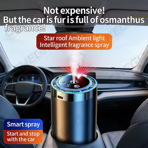 5-Mode Smart Car Air Fresheners: Aromatherapy Car Perfume Gadget with Starry Canopy – Car Accessorie