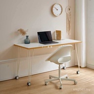 Desk Simple Bedside Removable Writing Desk Leg Computer Dressing Workbench Desk with Pulley Rental H