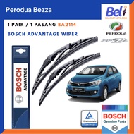 Wiper Perodua Bezza wiper Car Windscreen Windshield Wiper - Bosch Advantage BA2114 (Size 21" / 14")
