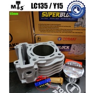 👍SLIP TEBAL (NEW SUPER) TOBAKI RACING SUPERBLOCK 68mm/65mm/63mm/66mm LC135/Y15ZR/FZ150 CERAMIC BLOK SUPERHEAD PISTON