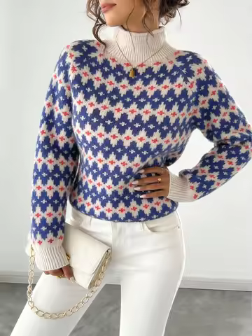 Autumn and Winter New Niche Knit Cardigan for Women, Designed with a Lazy Style, Sweater Top, Blue G