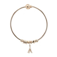 小悠悠系列： 18K白金小蠻腰鐵塔手鐲